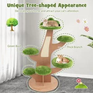 1.3M Pine Shape Cat Tree/Tower for Indoor Cats Cute Multi-level