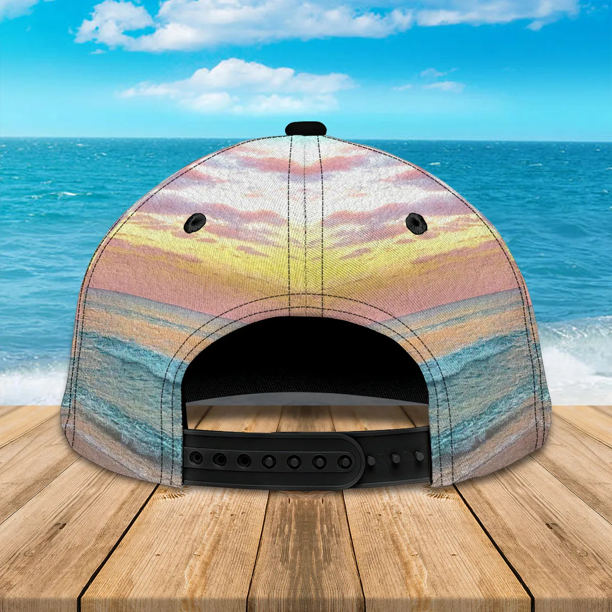 3D Classic Cap Blessed Be The Beach Personalized Name Cap Namashops