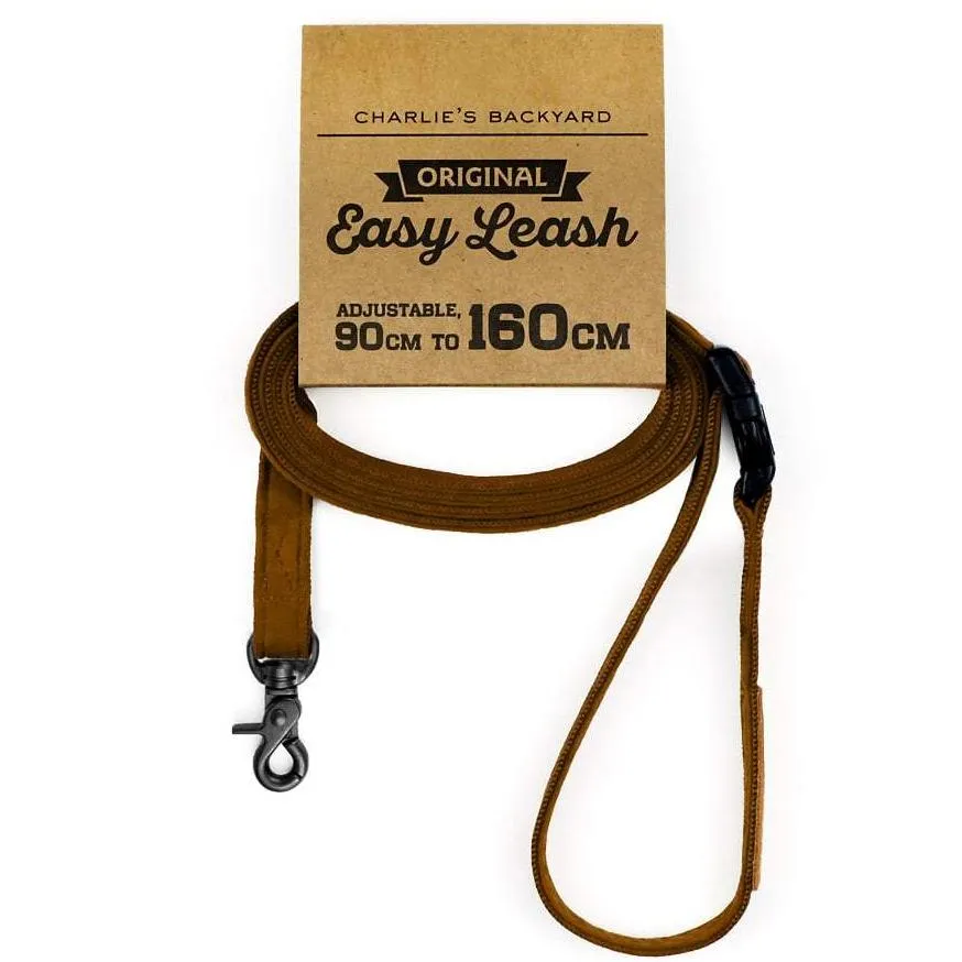 Adjustable Easy Dog Leash in Tan