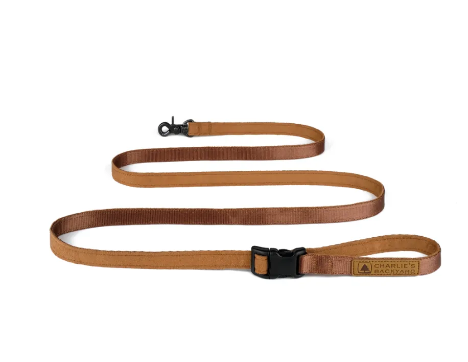 Adjustable Easy Dog Leash in Tan