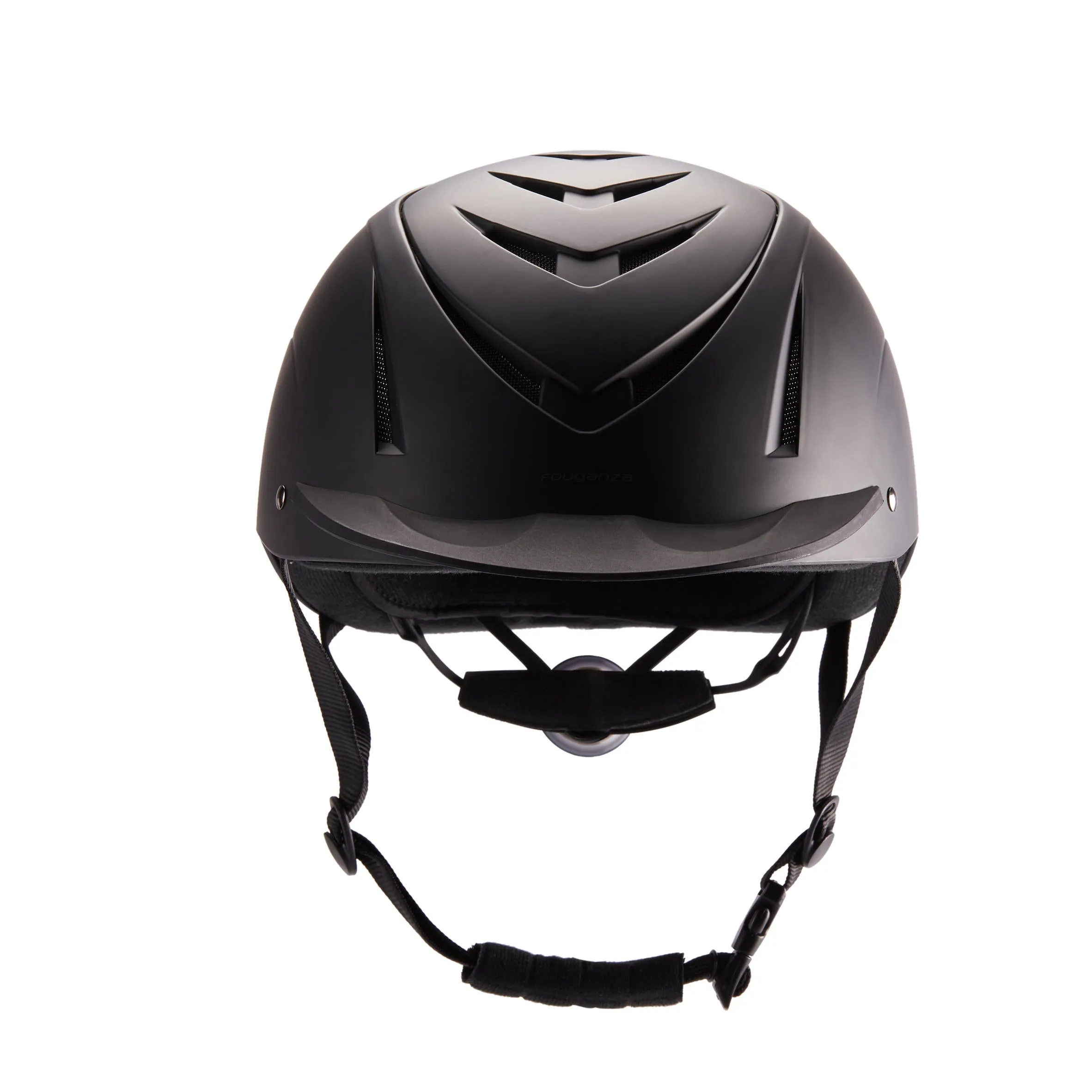 Adjustable helmet Fouganza 500 for riding, black