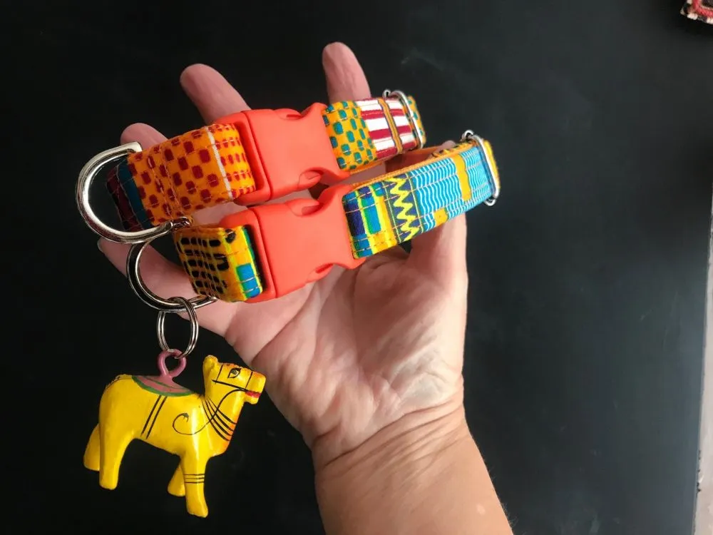 African Wax Print Dog Collars Nairobi
