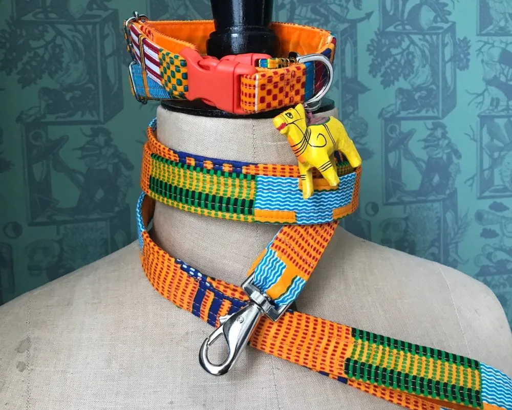 African Wax Print Dog Collars Nairobi