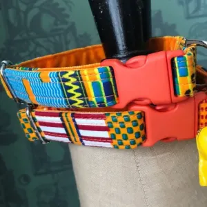African Wax Print Dog Collars Nairobi