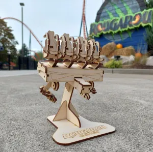 Cedar Point Rougarou Front Car Coaster Cutout