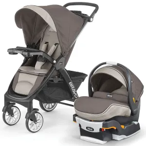 Chicco Bravo LE Trio Travel System - Latte