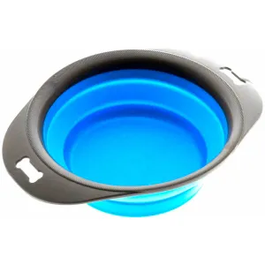 Collapsible Pet Feeding Bowl Blue - Portable Lightweight Durable Easy to Clean Travel Friendly