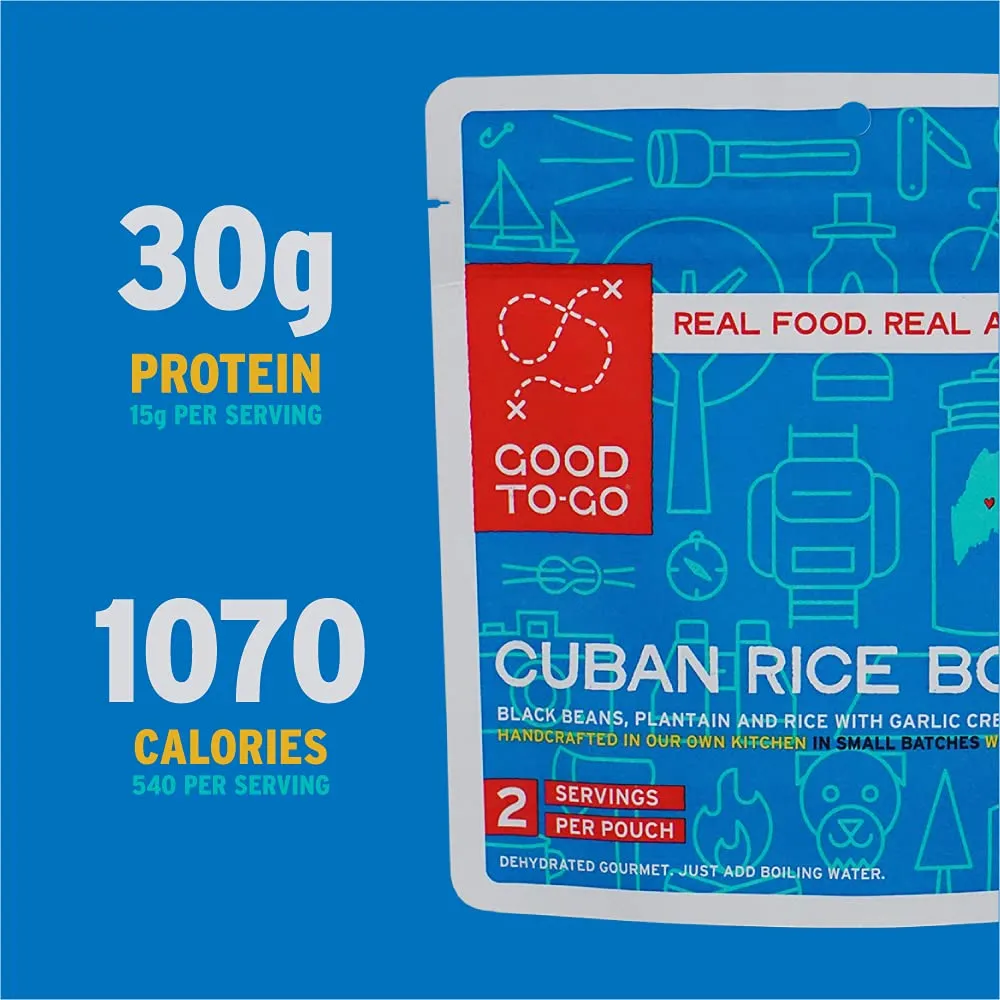 Good to-Go Dehydrated Cuban Rice Bowl - Double Serving Pouch