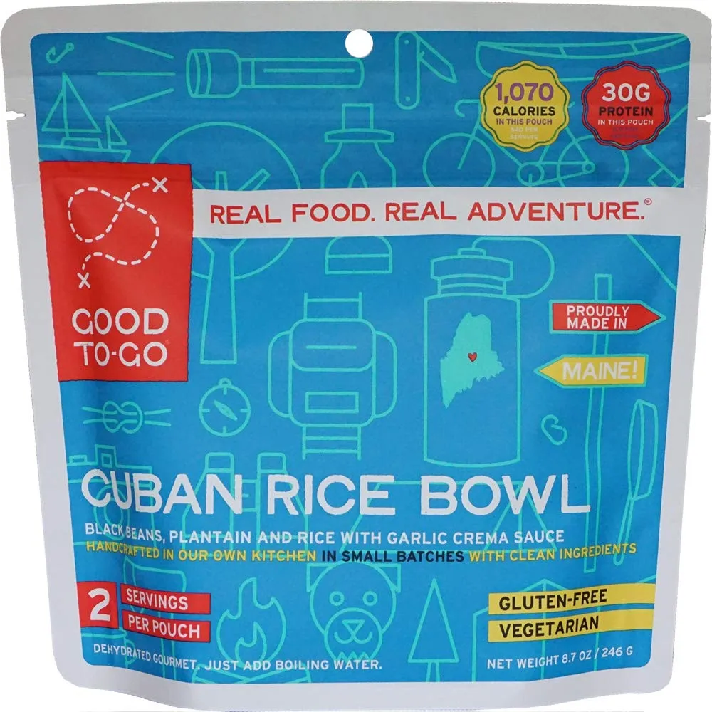 Good to-Go Dehydrated Cuban Rice Bowl - Double Serving Pouch