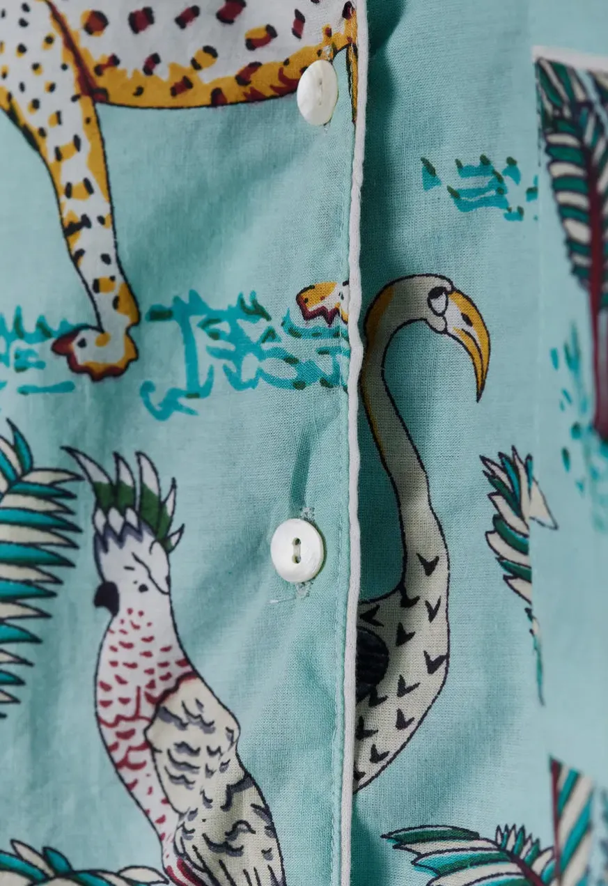 Jungle Print Cotton Pajamas
