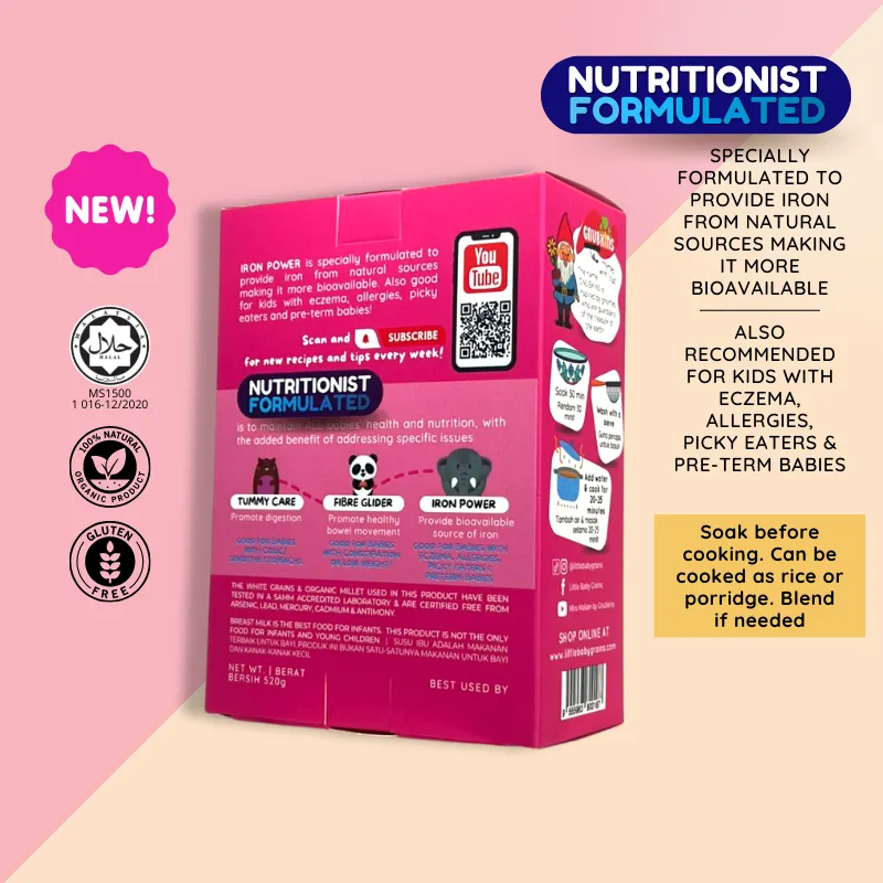 Little Baby Grains Nutritionist Formulated Iron Power 7  Months 520g