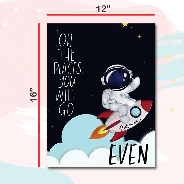 Outer Space Canvas For Wall (Set of 3)