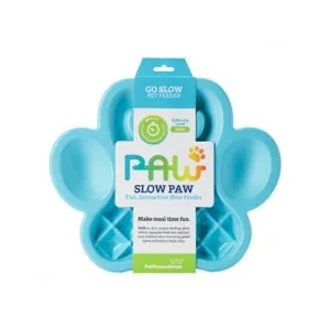 Pet Dream House Paw Dish Slow Feeder Level Easy - Blue