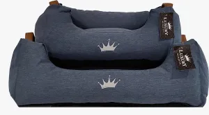 Petprinces Rectangular Bed Blue with memory foam 63x53x20cm SALE