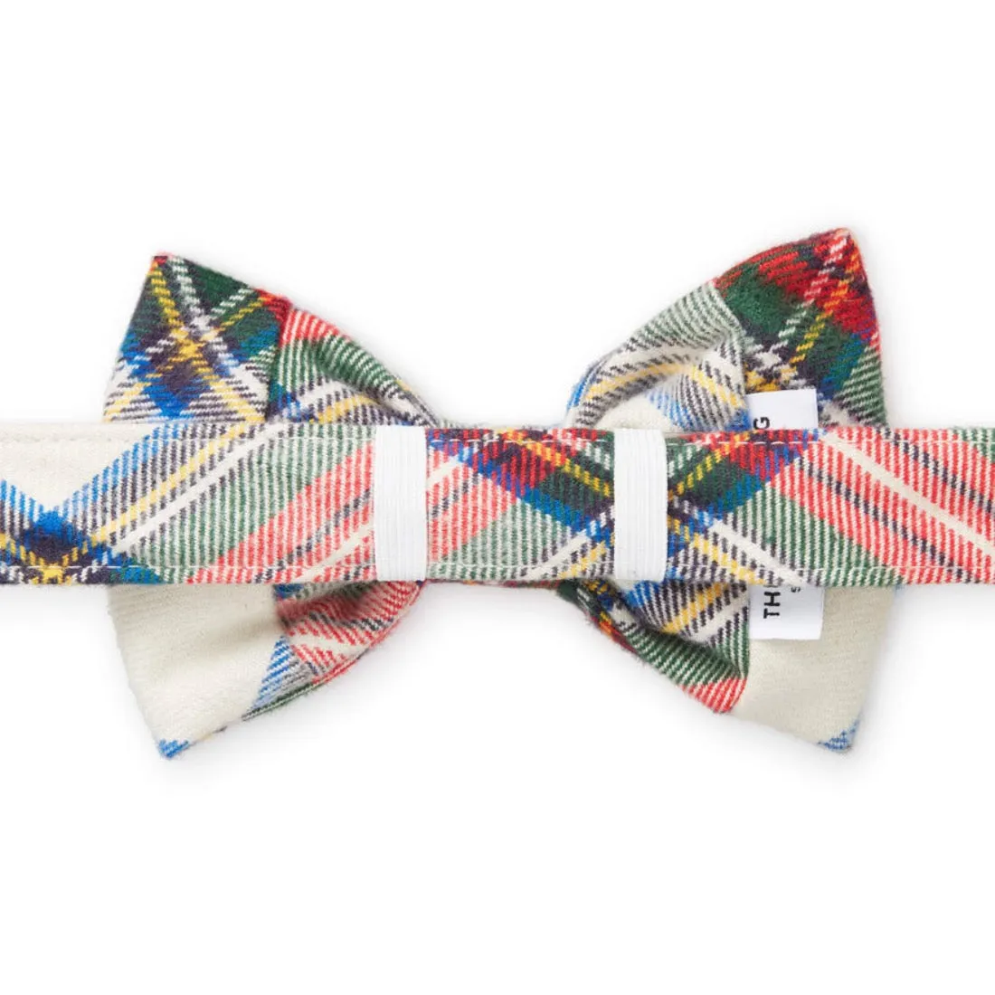 Regent Plaid Flannel Dog Bow Tie by The Foggy Dog