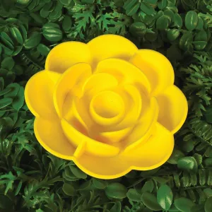 Rose Slow Feeder Bowl-Sunshine Yellow
