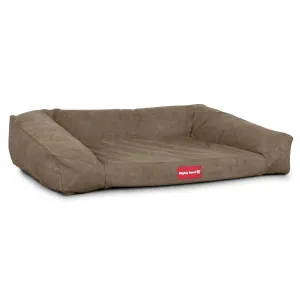 The Sofa - Orthopedic Memory Foam Sofa Dog Bed - Stonewashed Denim Earth