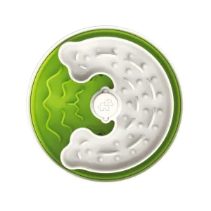 The Source-sage Club Dog Slow Feeder Puzzle Bowl Lite Green