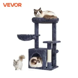 VEVOR 4-Tier Cat Tree with Scratch Post & Hammock