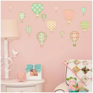Vintage Hot Air Balloons Wall Sticker