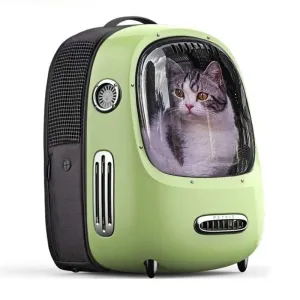 Vintage style travel pet backpack carrier bag waterproof breathable