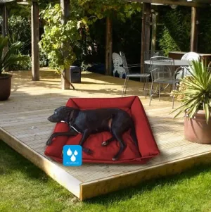 Walksters Waterproof Dog Bed in Red